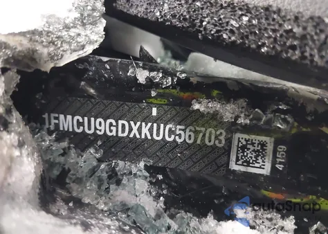 2019 Ford Escape Se z USA, uszkodzony, nr VIN 1FMCU9GDXKUC56703